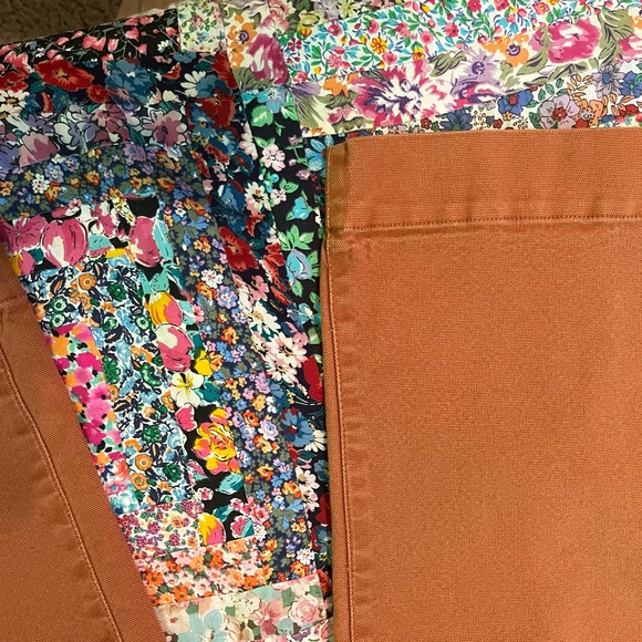 Madewell Wideleg Pant, Orange/Brown Denim - Picture 5 of 5